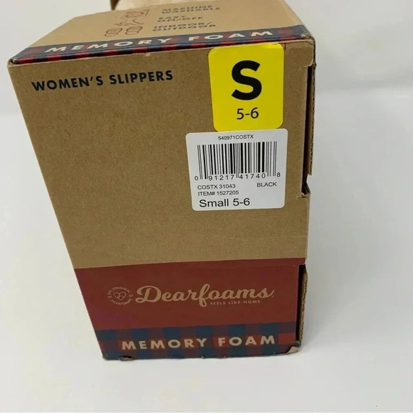 NEW Dearfoams Womens Small 5-6 Wool-Blend Clog Slippers Slip-On Faux Fur Lined - Picture 6 of 8